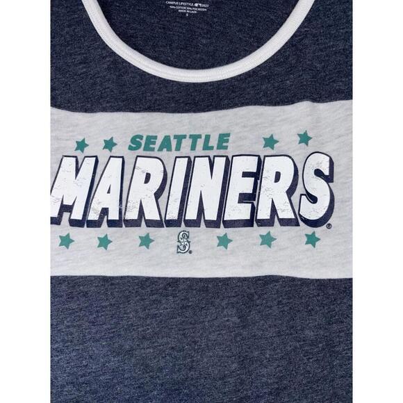 Other - Seattle Mariners Campus Lifestyle Size Small Navy Logo Graphic Tank Top Distress